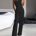 Dame Ermeløs Jumpsuit i Festlig Stil til Fest og Hverdag