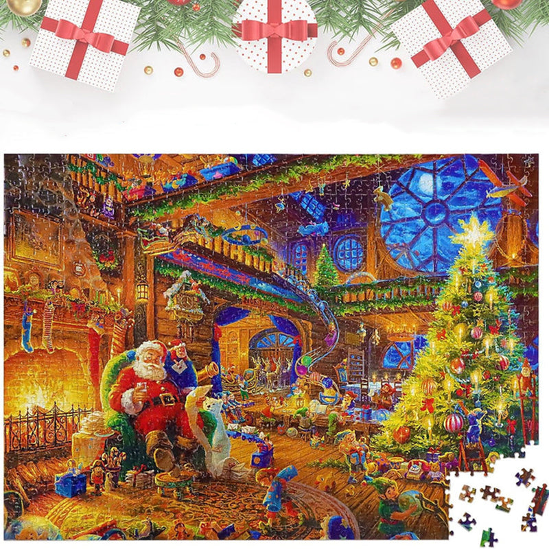 Adventskalender med Julepuslespill og 24 Daglige Esker