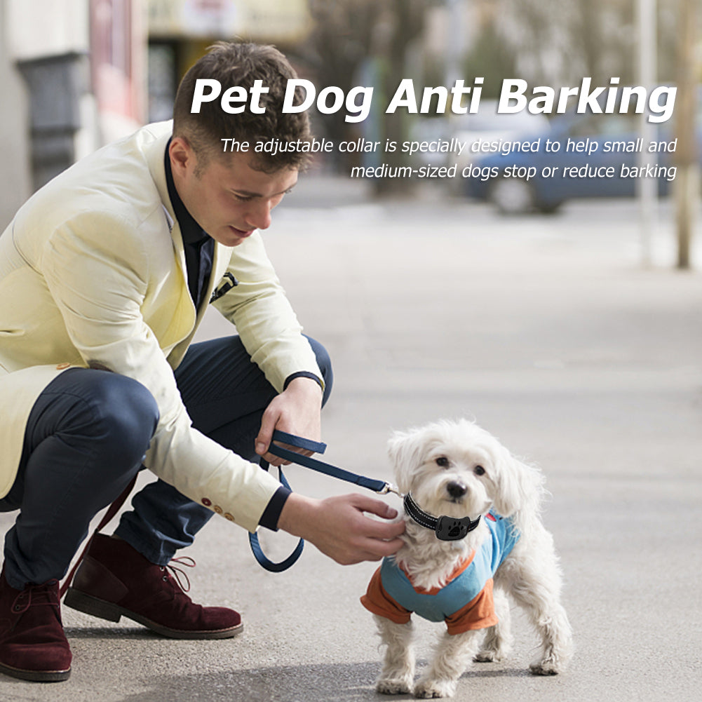 Anti-Bjeff Halsbånd med Ultralyd og Vibrasjon til Hund