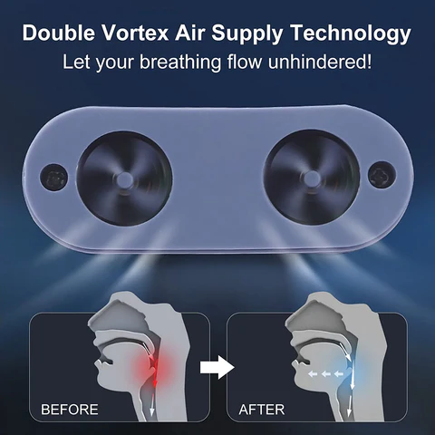 Kompakt Mikro-CPAP i Medisinsk Silikon med USB-Lading til Reise
