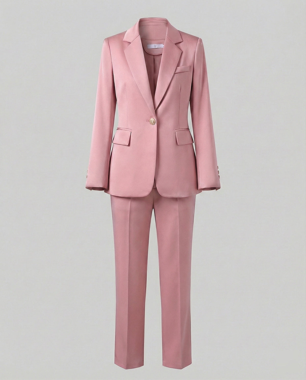 Dame Buksedress med Enkeltspent Blazer til Kontor og Møter