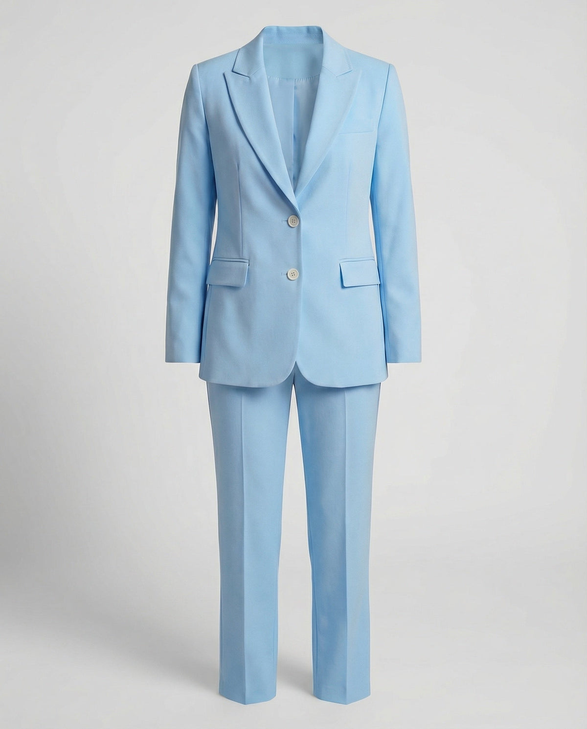 Dame Buksedress med Enkeltspent Blazer til Kontor og Møter