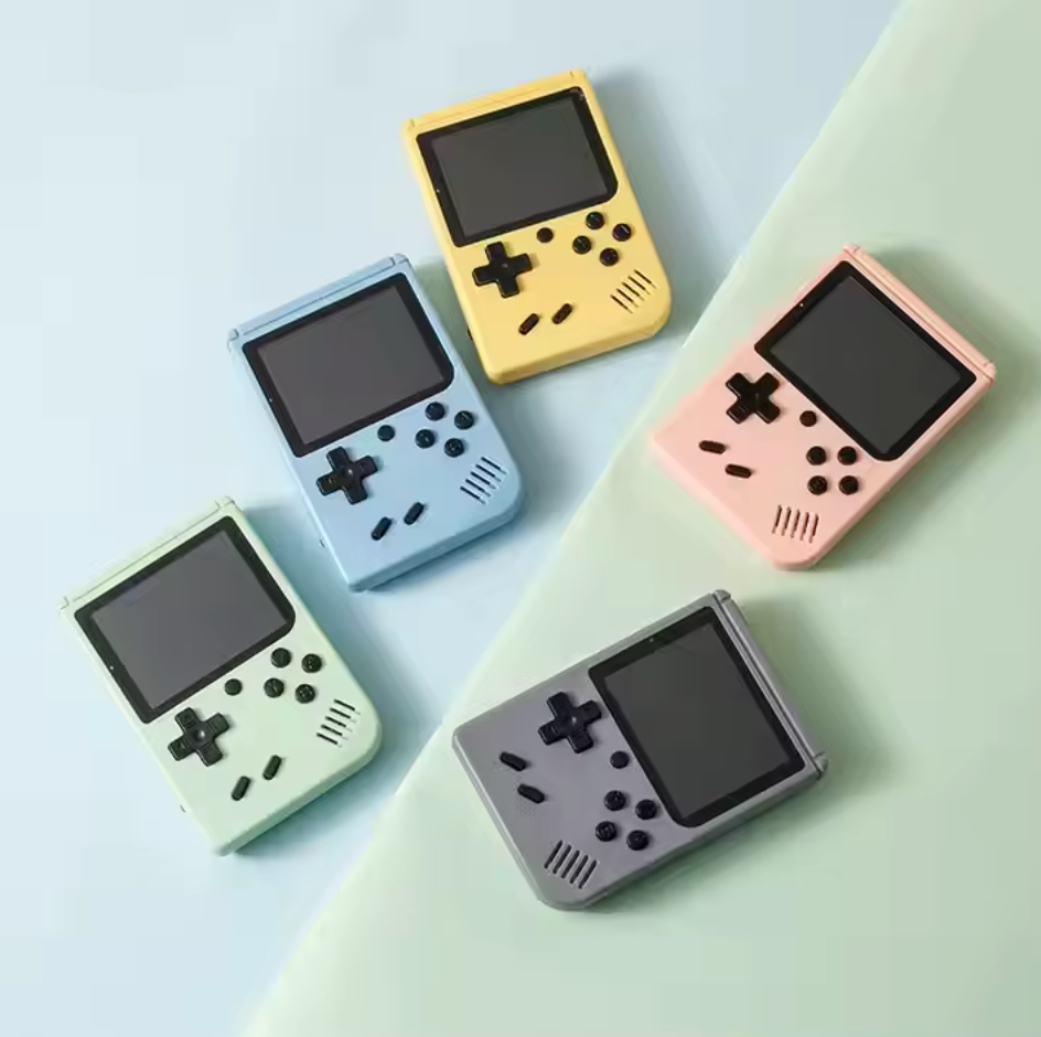 Retro Håndholdt Spillkonsoll med 400 Innebygde Klassiske Spill