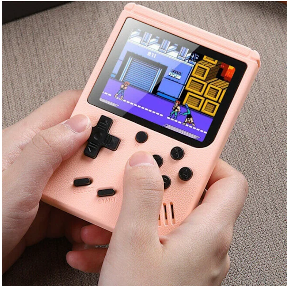 Retro Håndholdt Spillkonsoll med 400 Innebygde Klassiske Spill