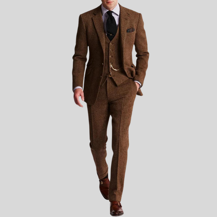 Herre Tredelt Slim Fit Dress med Jakke, Vest og Bukse til Fest