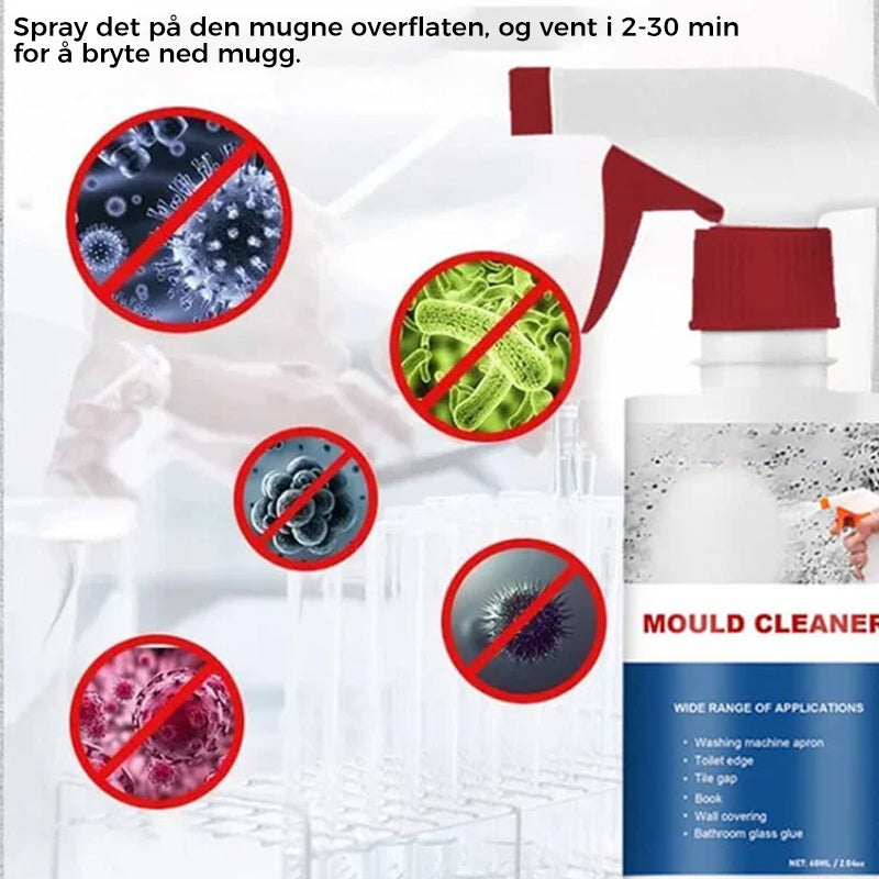 Muggfjerner Spray med Aktivt Klor til Bad og Kjøkken