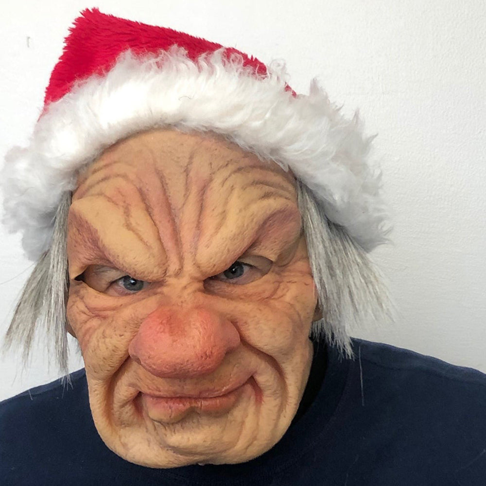 Unisex Realistisk Lateksmaske med Bevegelig Munn til Cosplay