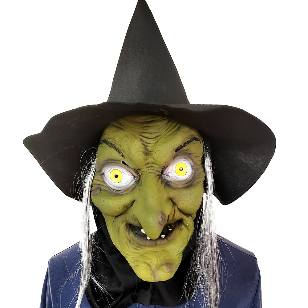 Unisex Realistisk Lateksmaske med Bevegelig Munn til Cosplay
