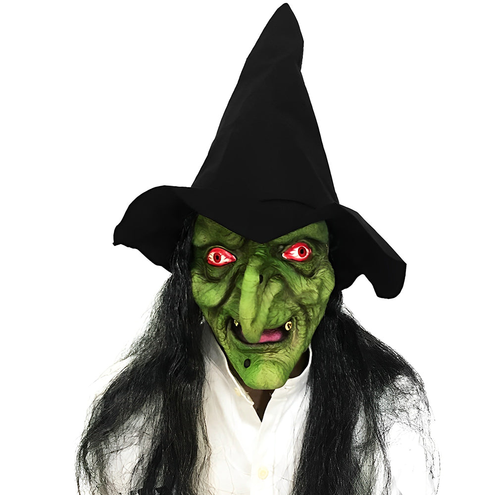 Unisex Realistisk Lateksmaske med Bevegelig Munn til Cosplay