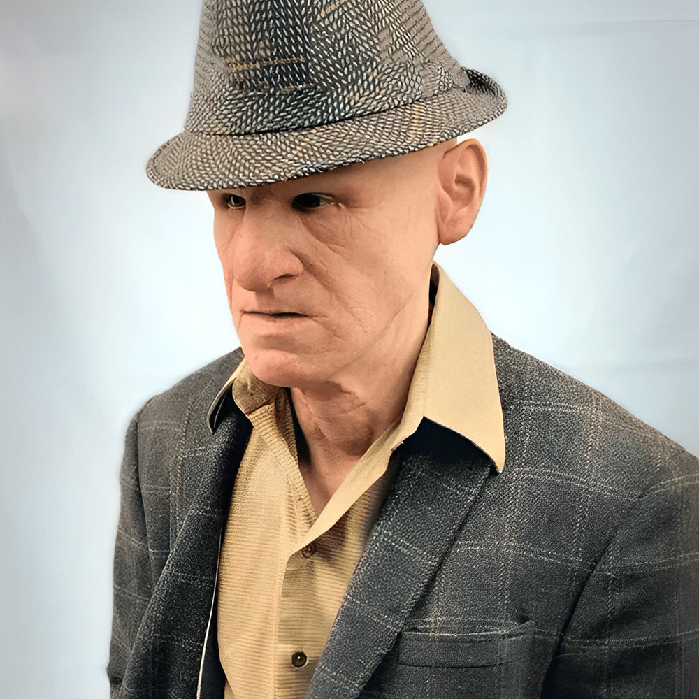 Unisex Realistisk Lateksmaske med Bevegelig Munn til Cosplay